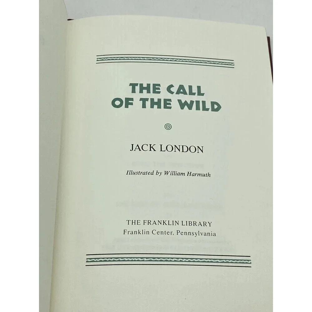 Jack London The Call of the Wild 1982 Franklin Library Worlds Great Books